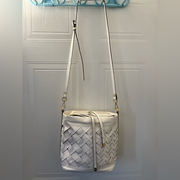 Gianni Chiarini Nur Nero Zip Top crossbody Bag in WHITE - Picture 2 of 16